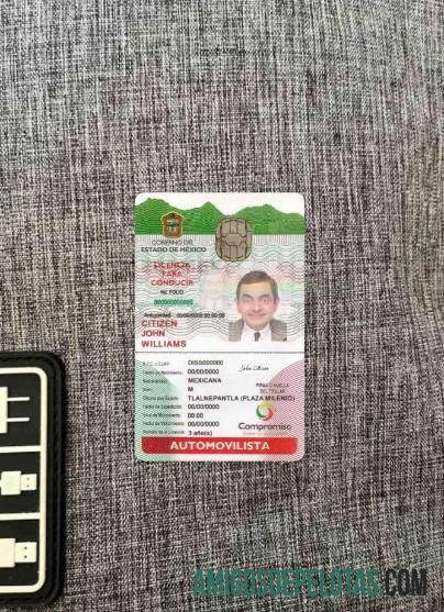 Mexico ID Version 2 olhar de foto amostra